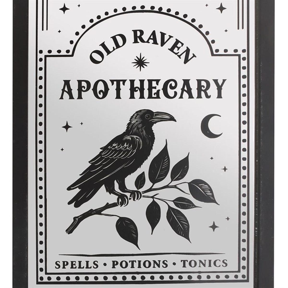 Old Raven Apothecary Mirrored Wall Art