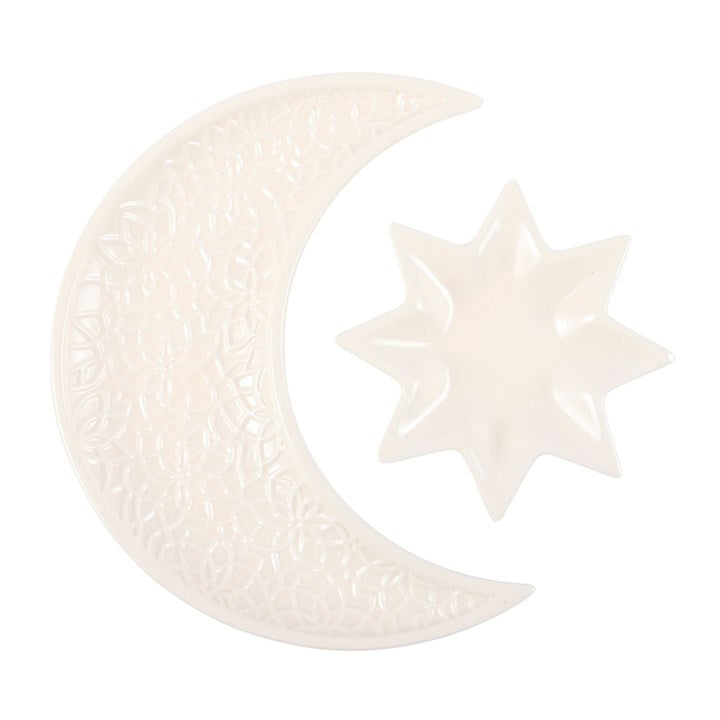 Crescent Moon and Star Trinket Dishes
